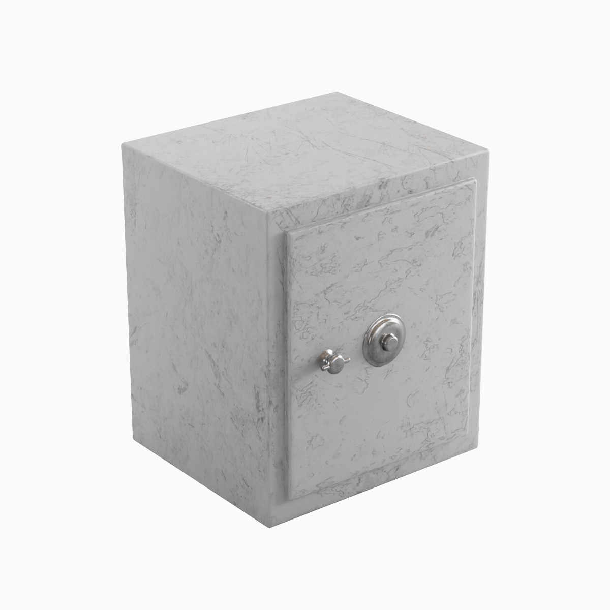 Steel Safe Set Low-poly 3D model_17