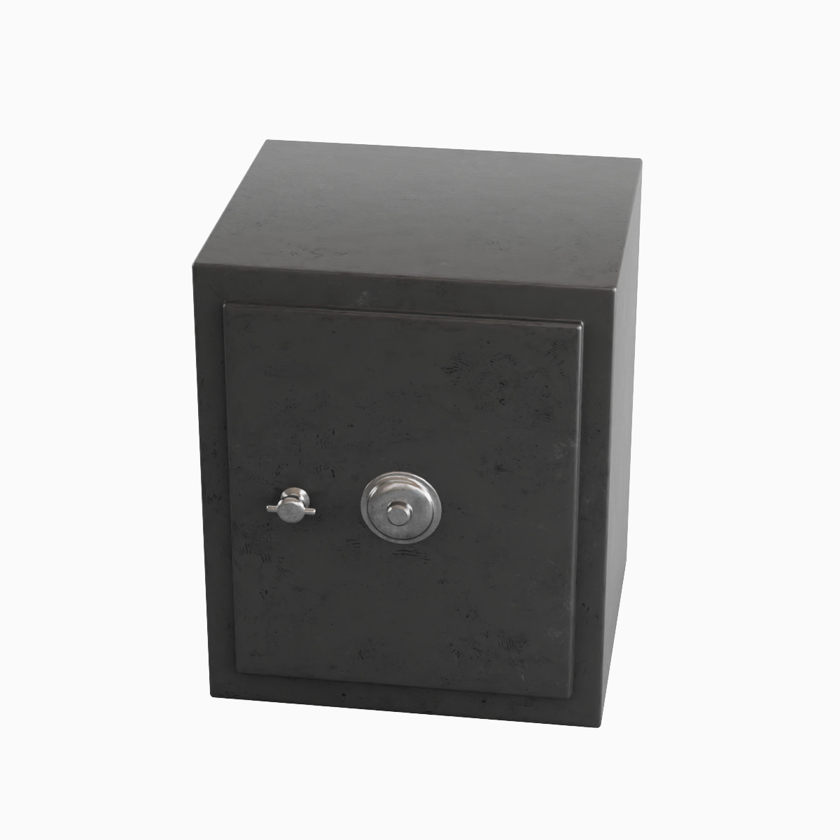 Steel Safe Set Low-poly 3D model_10