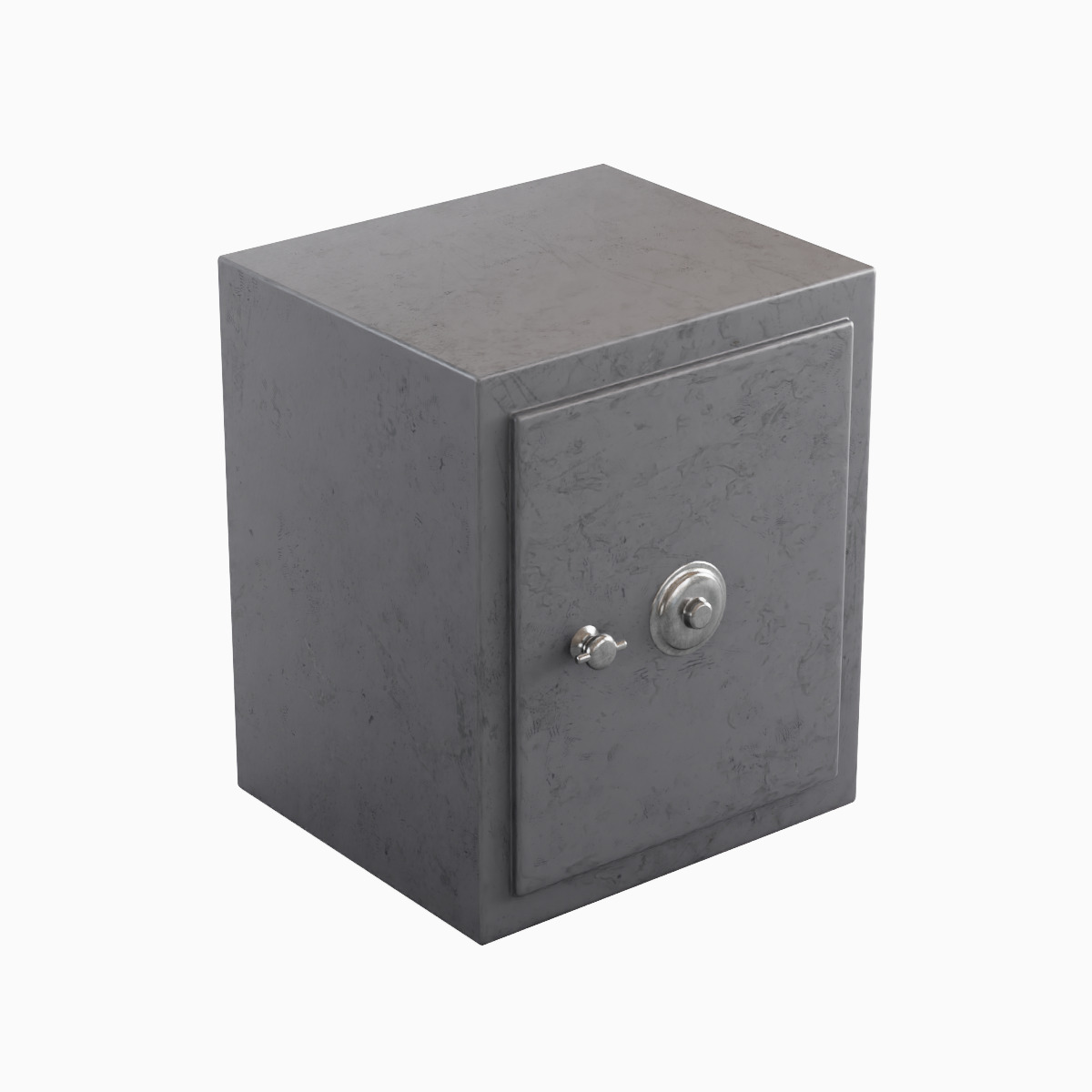 Steel Safe Set Low-poly 3D model_5