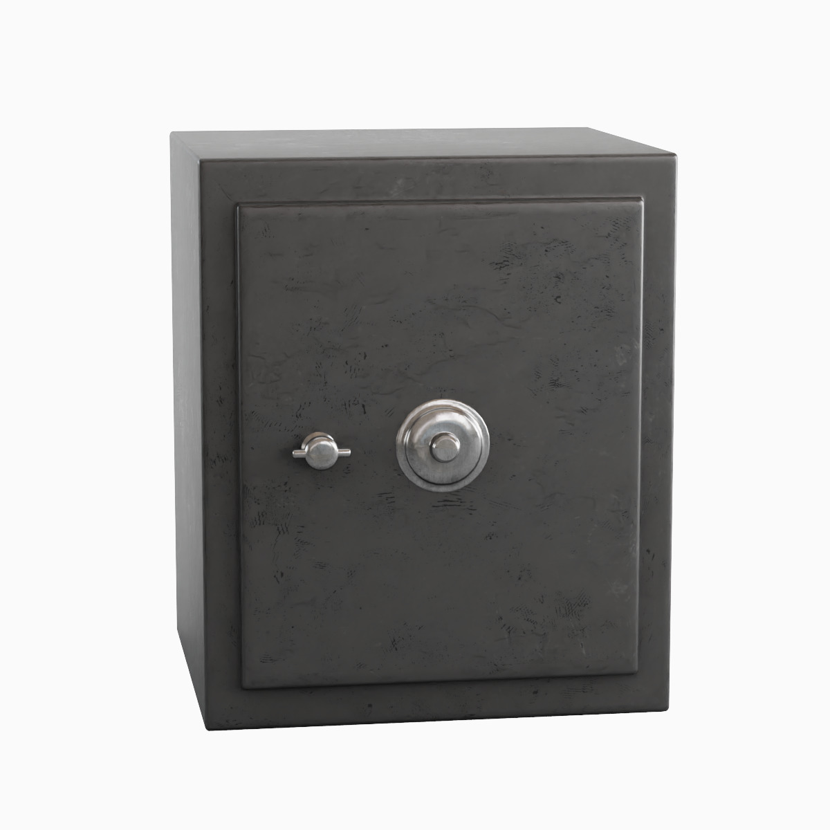 Steel Safe Set Low-poly 3D model_7