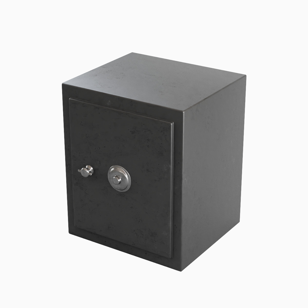 Steel Safe Set Low-poly 3D model_12