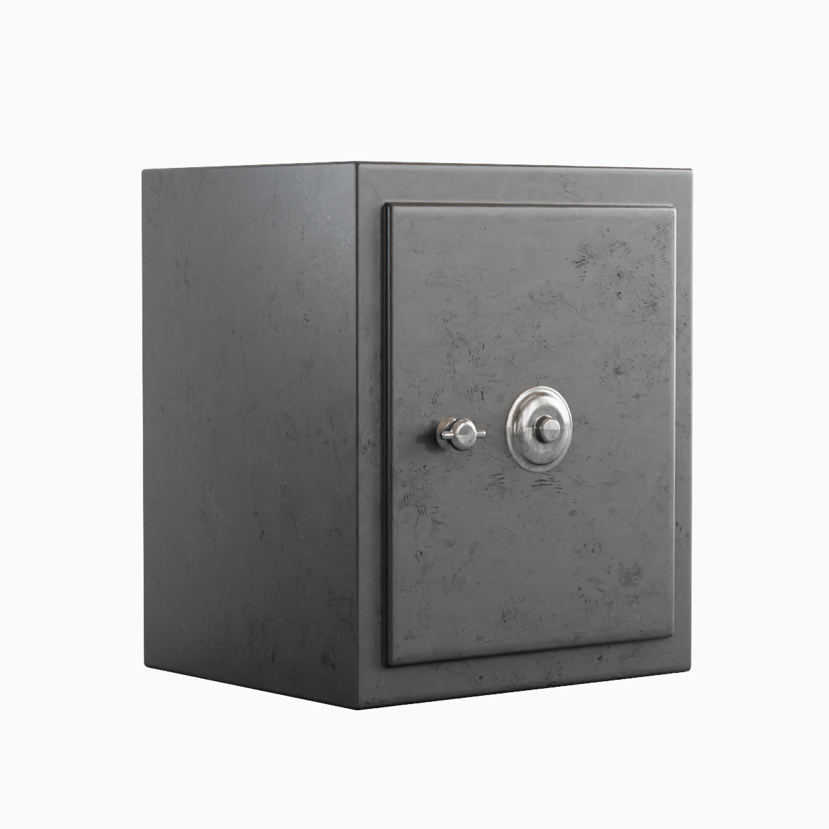 Steel Safe Set Low-poly 3D model_8
