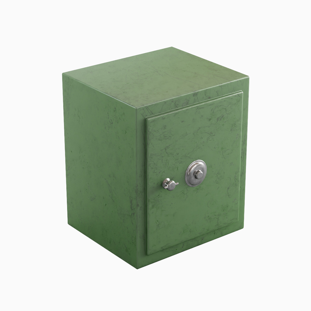 Steel Safe Set Low-poly 3D model_23