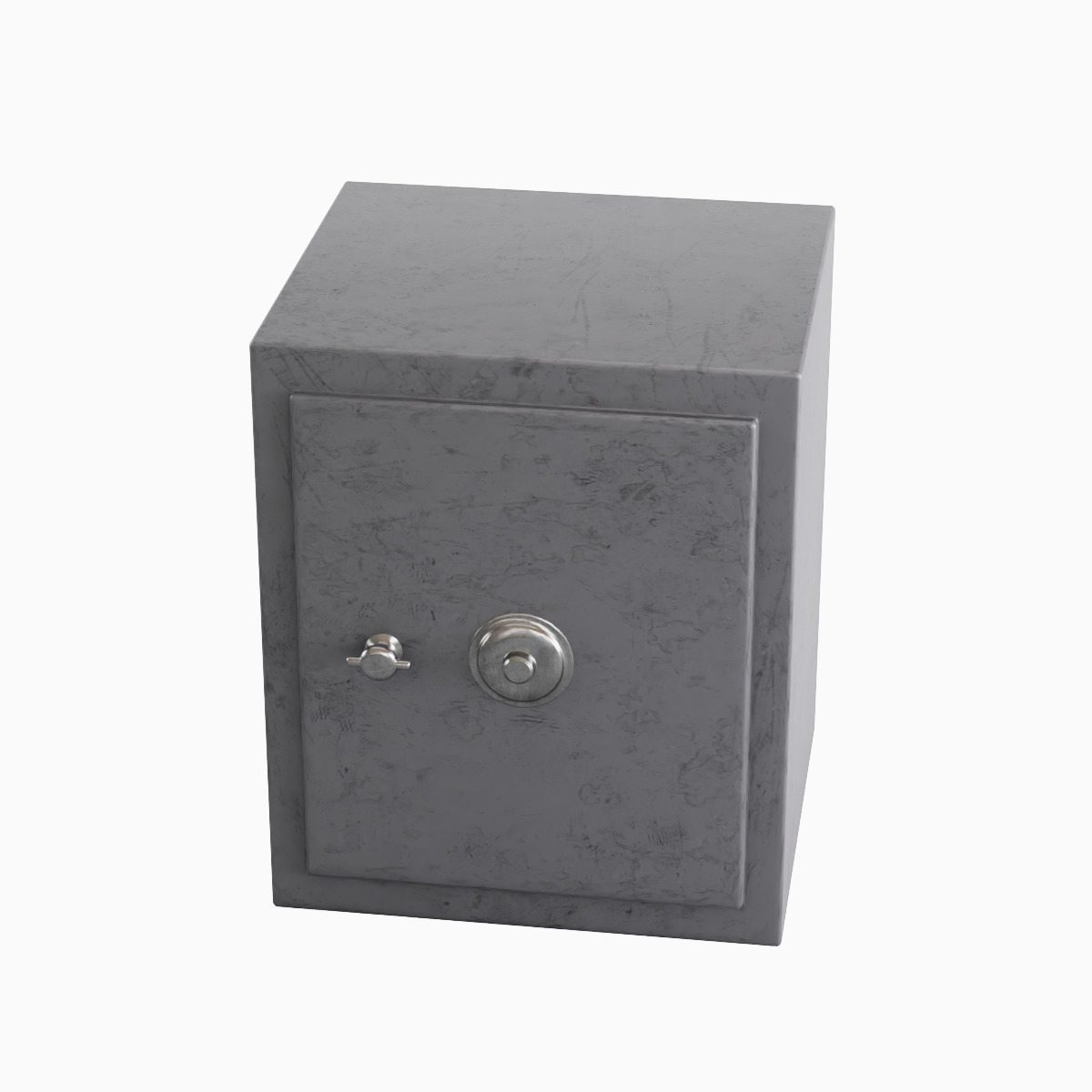 Steel Safe Set Low-poly 3D model_4