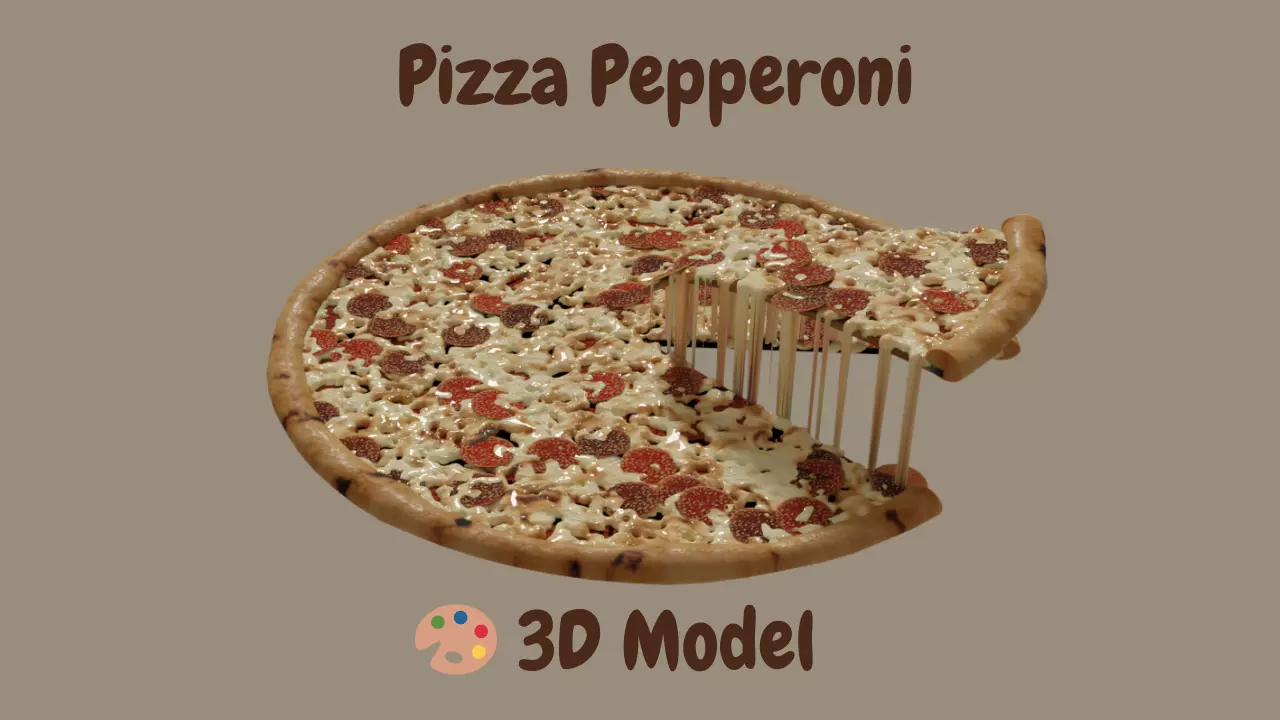 Pizza - Food 3D model 3D model_0