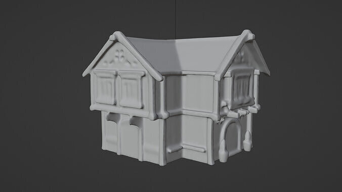 house Low-poly 3D model 3
