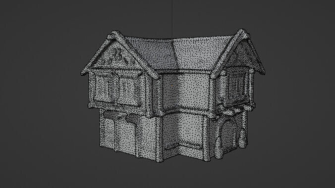 house Low-poly 3D model 4