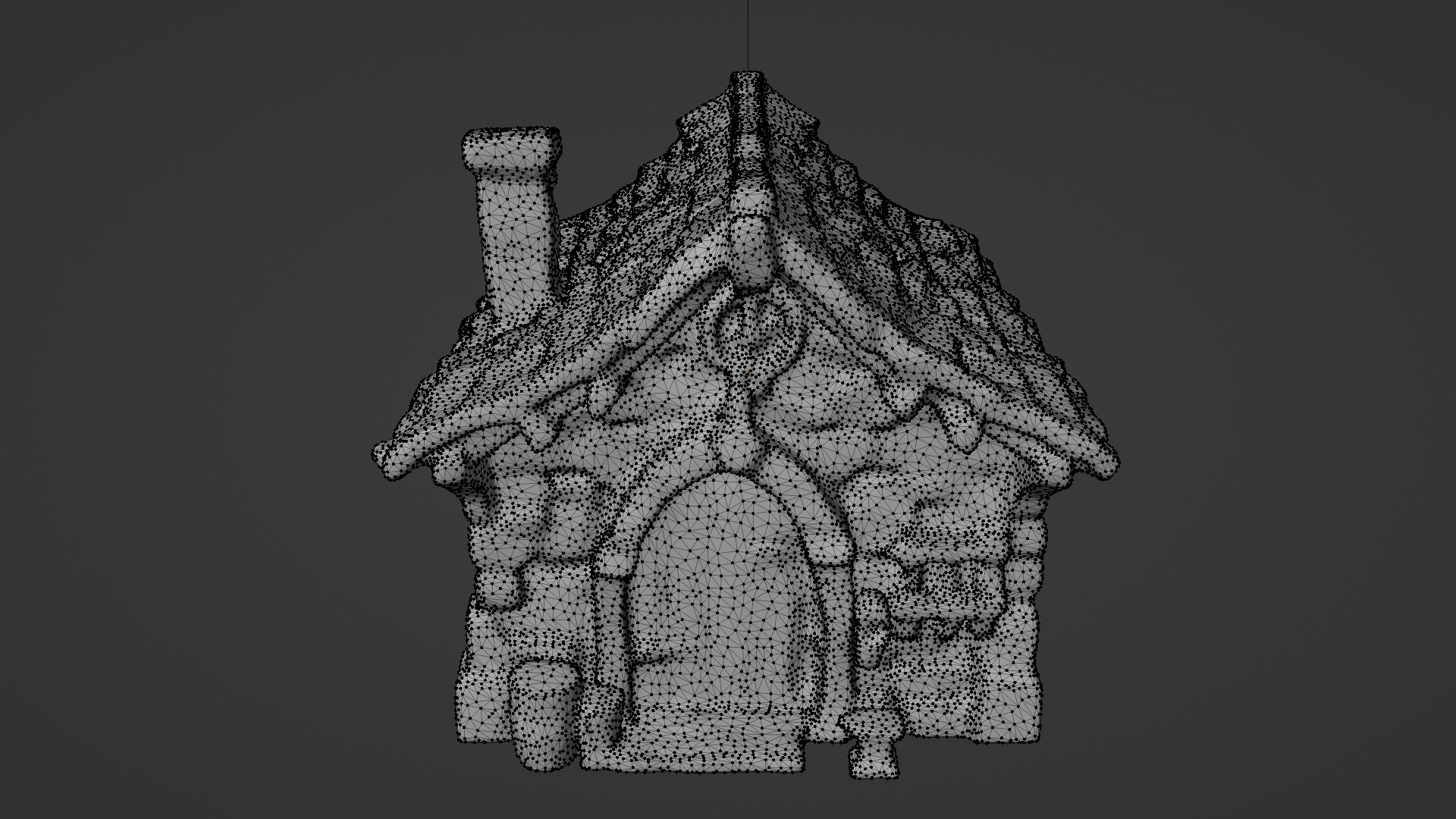 house Low-poly 3D model_4