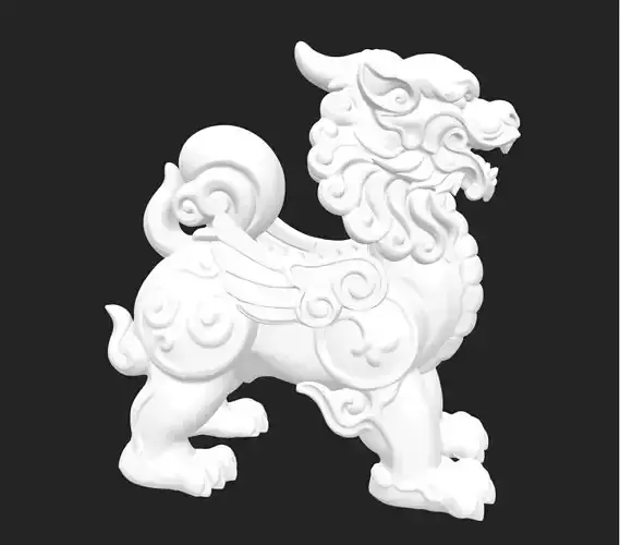 Chinese Ancient Mythical Beast Qilin 3D print model