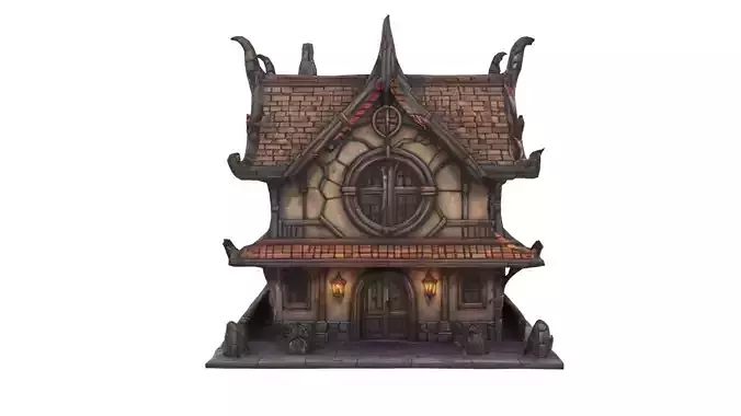 house Low-poly 3D model