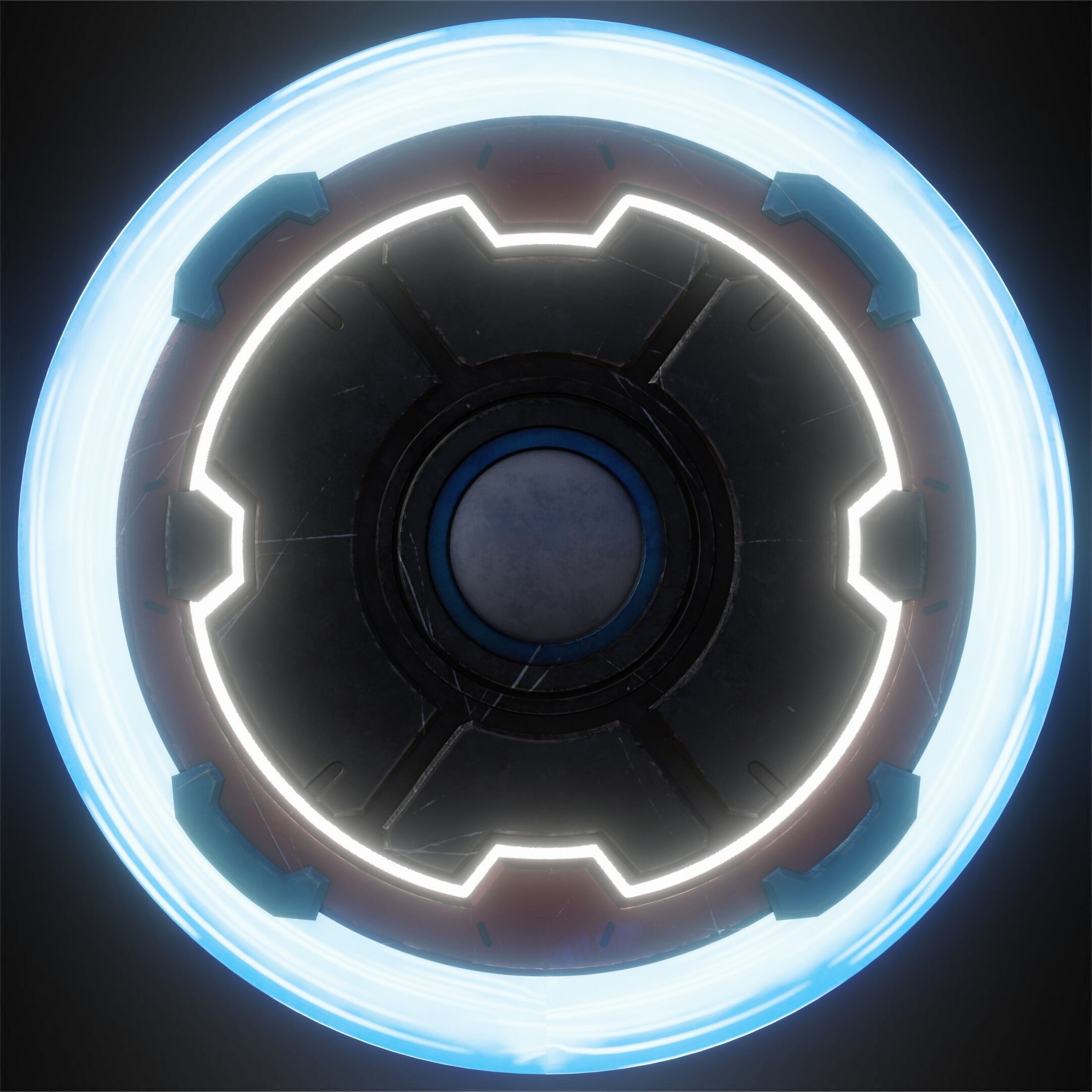 Marvel Rivals Captain America Vibranium Shield for Cosplay 3D print model_7