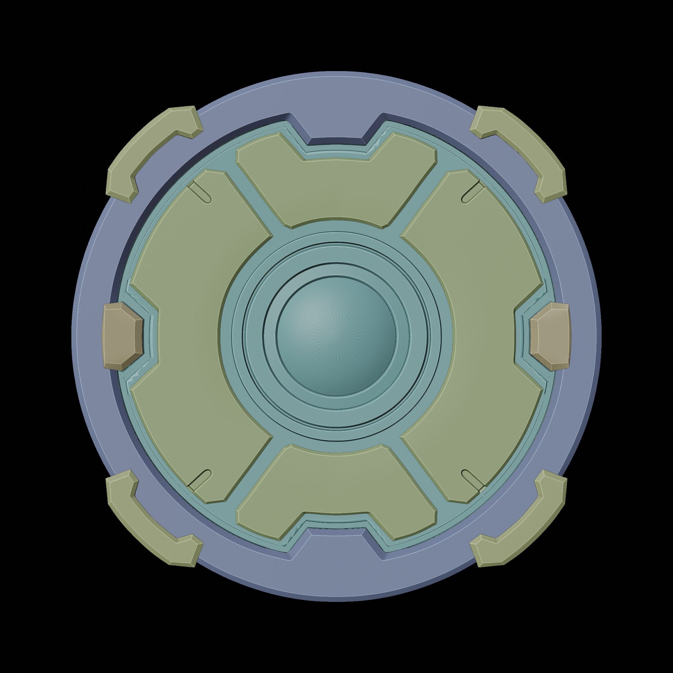 Marvel Rivals Captain America Vibranium Shield for Cosplay 3D print model_22