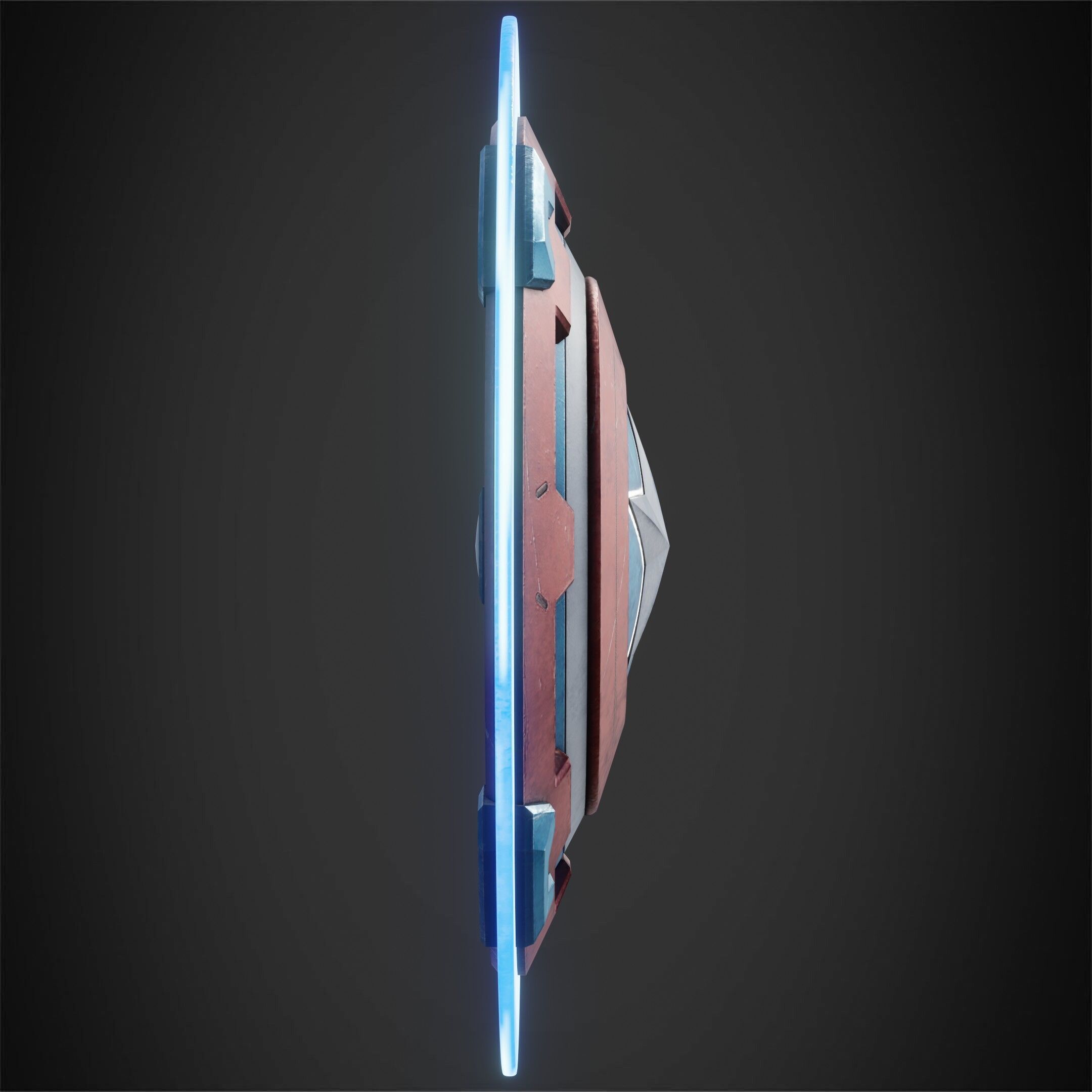 Marvel Rivals Captain America Vibranium Shield for Cosplay 3D print model_9