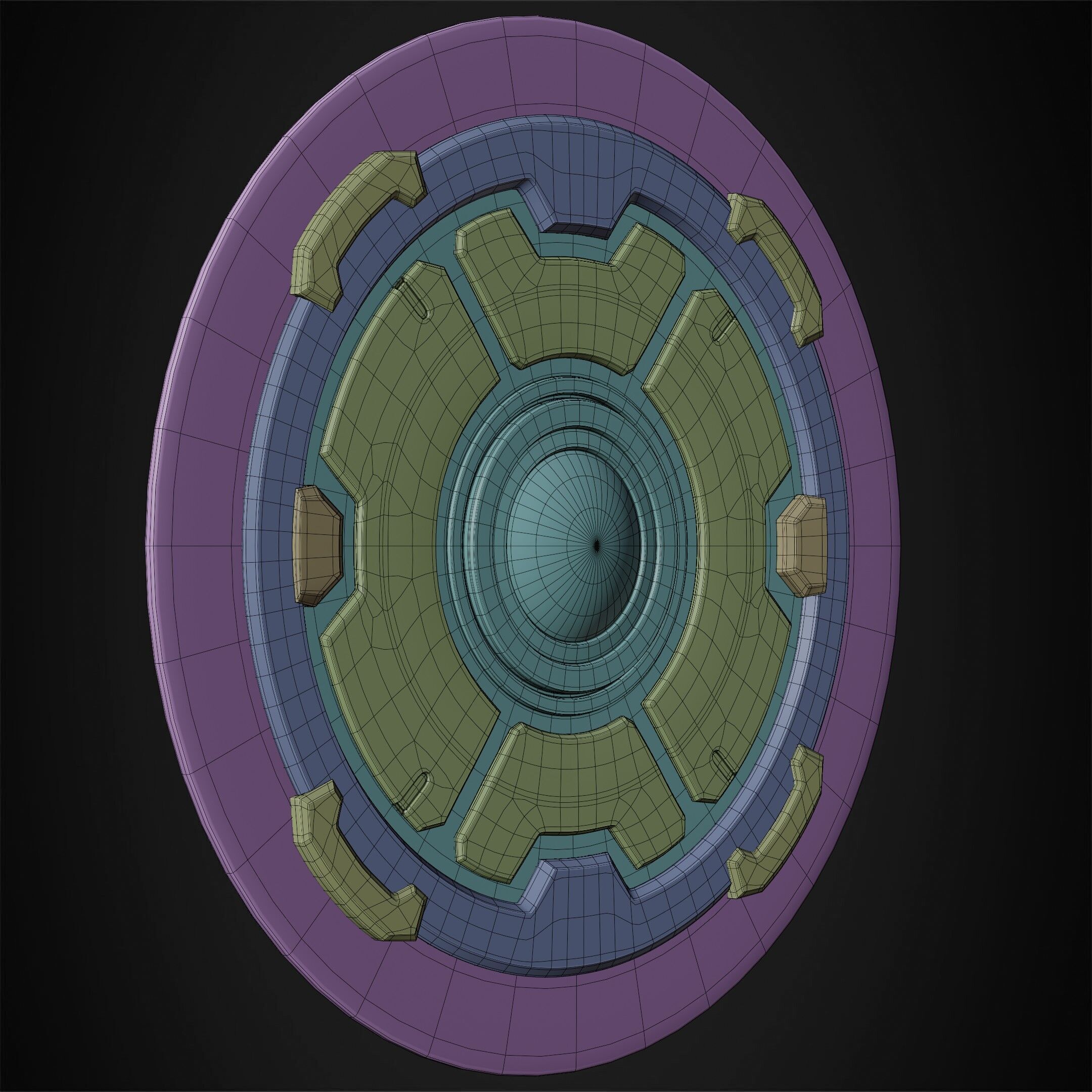 Marvel Rivals Captain America Vibranium Shield for Cosplay 3D print model_21