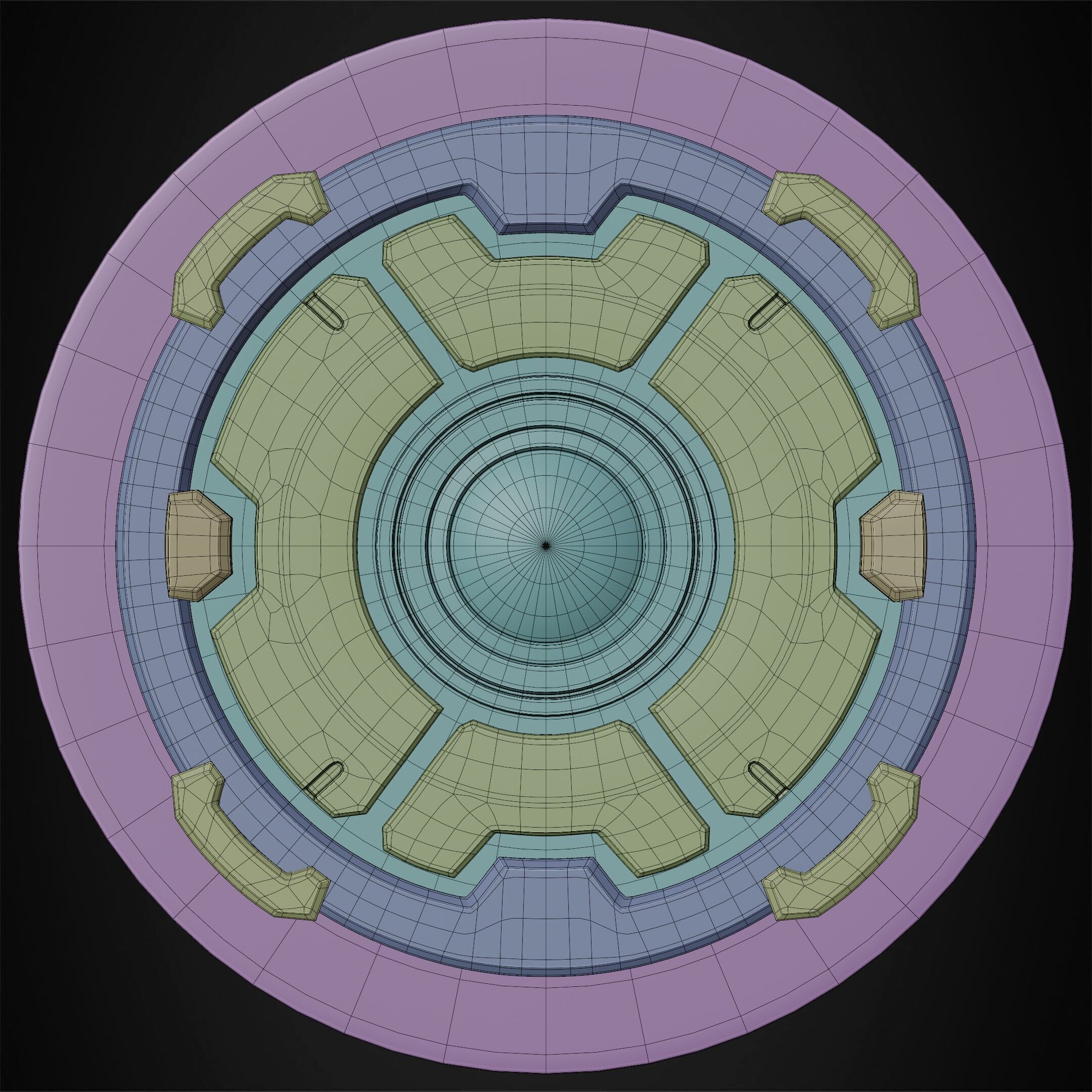 Marvel Rivals Captain America Vibranium Shield for Cosplay 3D print model_23