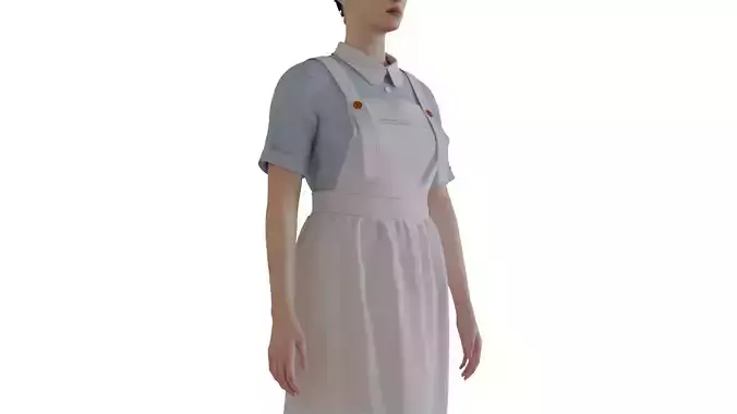 Style3D Blouse and Skirt 3D model