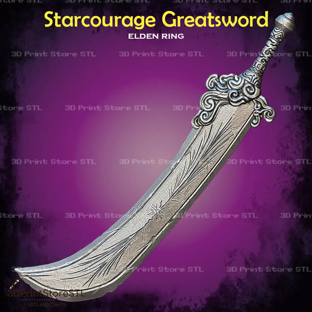 Starscourge Radahn Sword Cosplay Elden Ring - STL File 3D print model_0