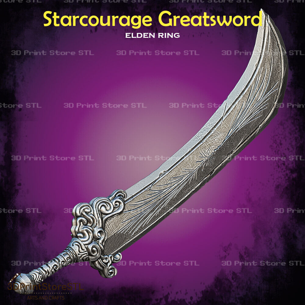 Starscourge Radahn Sword Cosplay Elden Ring - STL File 3D print model_2