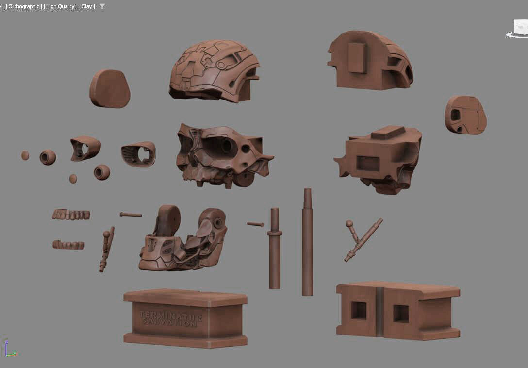 T-600 Skull Terminator Salvation Replica 3D print model_3