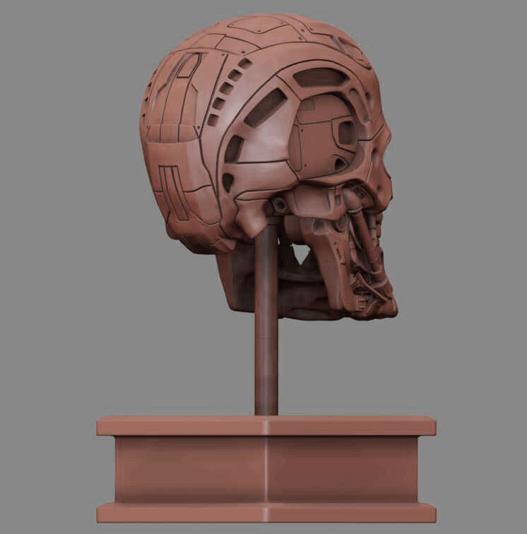 T-600 Skull Terminator Salvation Replica 3D print model_13