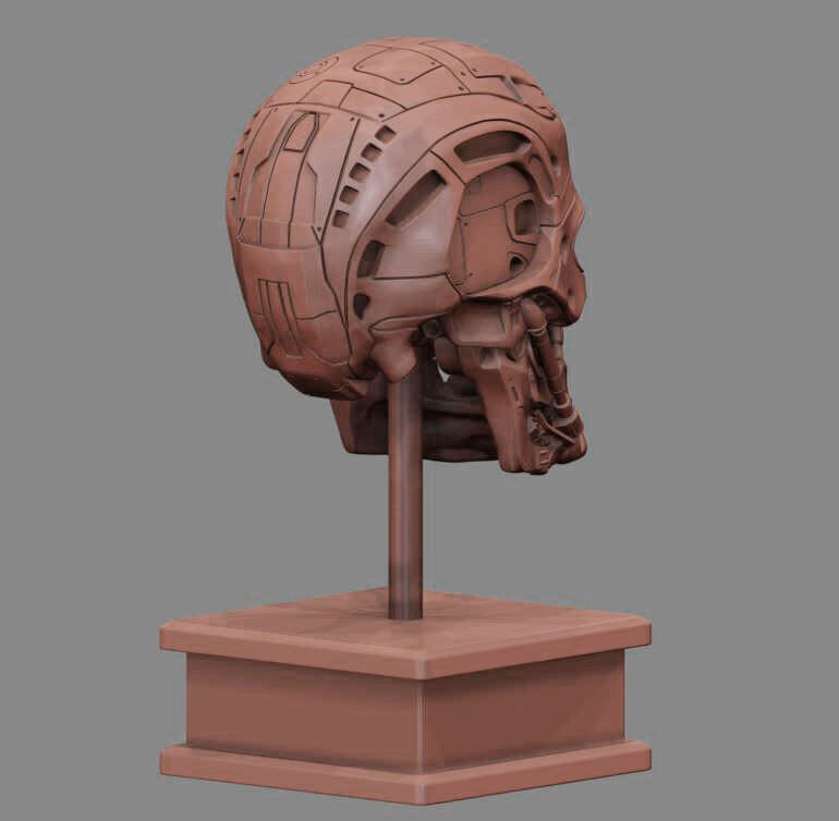 T-600 Skull Terminator Salvation Replica 3D print model_22