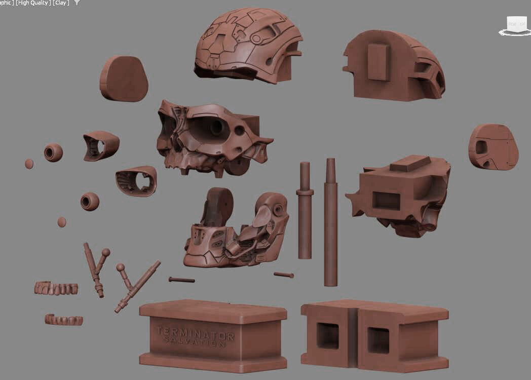 T-600 Skull Terminator Salvation Replica 3D print model_5