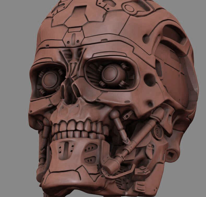 T-600 Skull Terminator Salvation Replica 3D print model_18