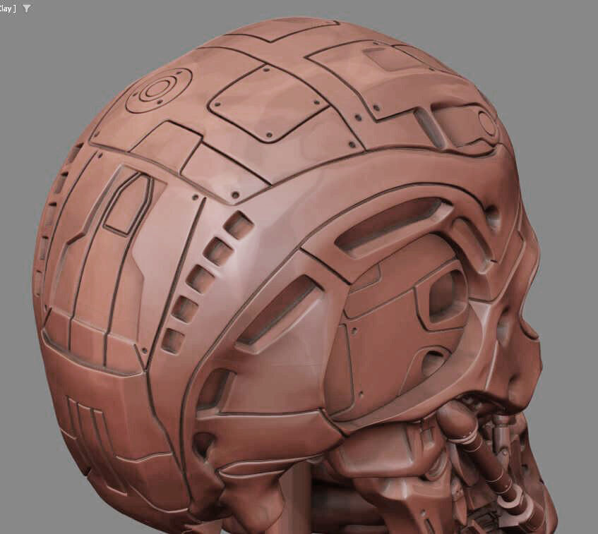 T-600 Skull Terminator Salvation Replica 3D print model_17