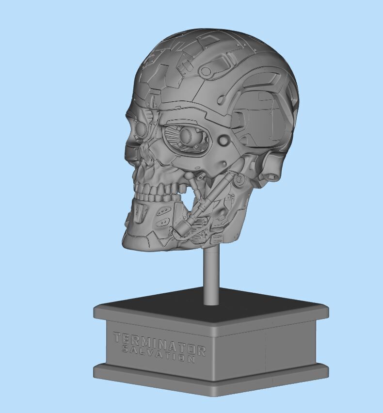 T-600 Skull Terminator Salvation Replica 3D print model_1
