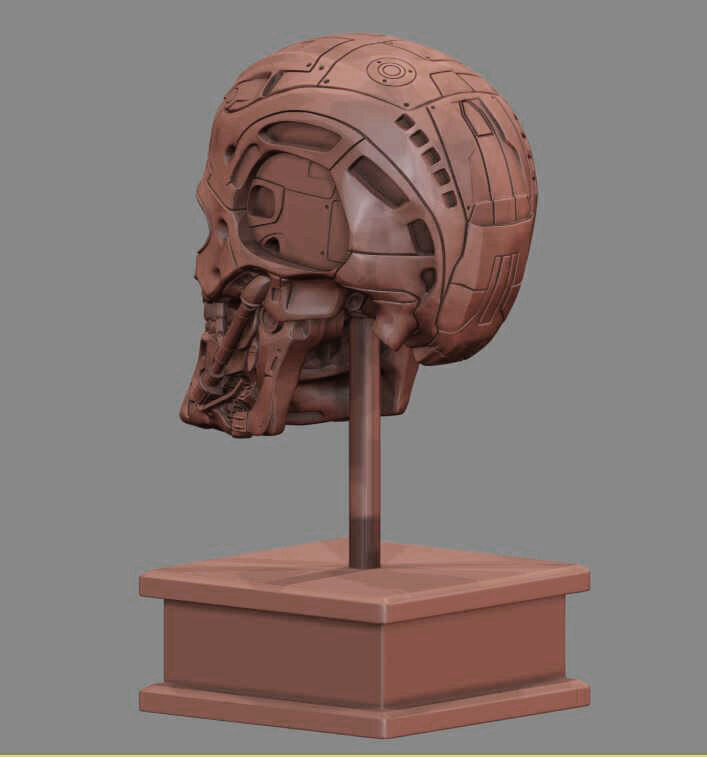 T-600 Skull Terminator Salvation Replica 3D print model_20