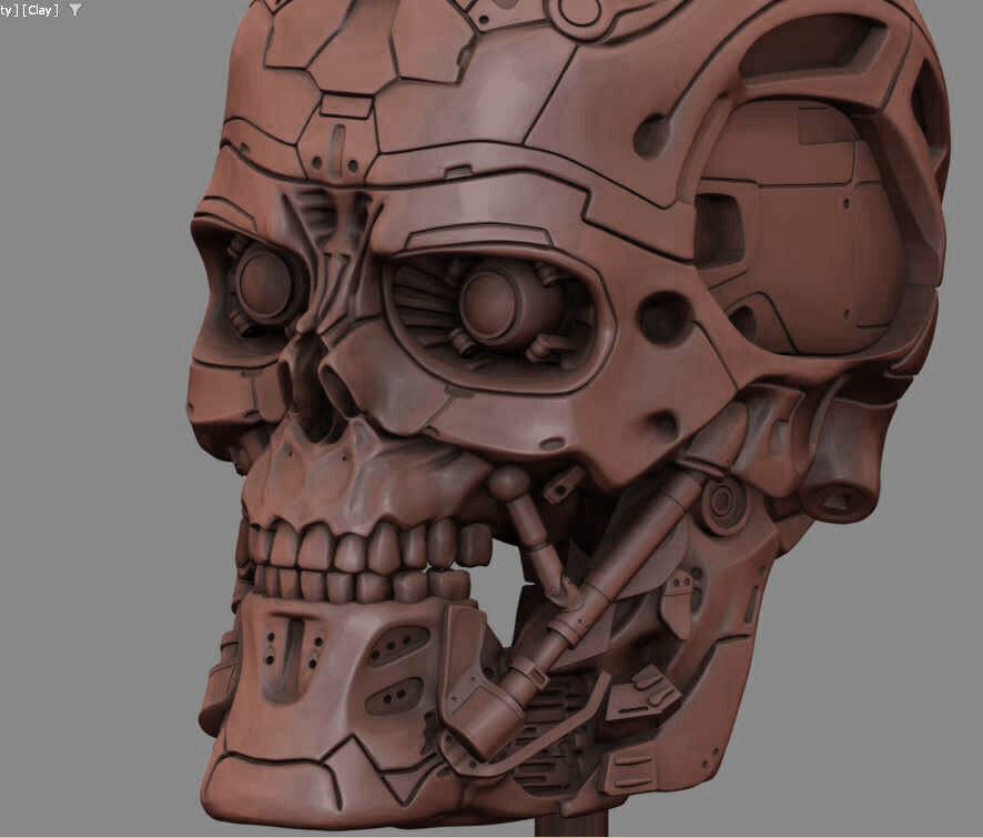 T-600 Skull Terminator Salvation Replica 3D print model_14