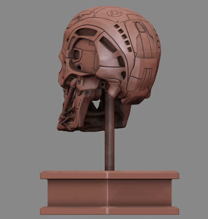 T-600 Skull Terminator Salvation Replica 3D print model_12