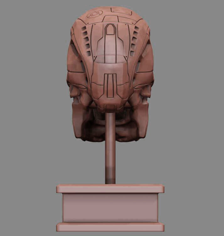 T-600 Skull Terminator Salvation Replica 3D print model_9