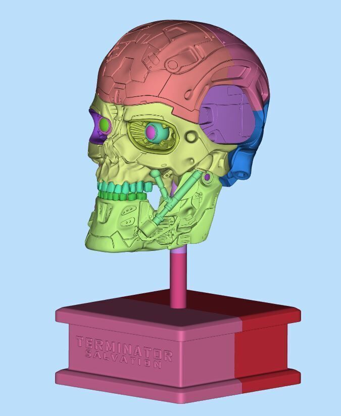 T-600 Skull Terminator Salvation Replica 3D print model_26