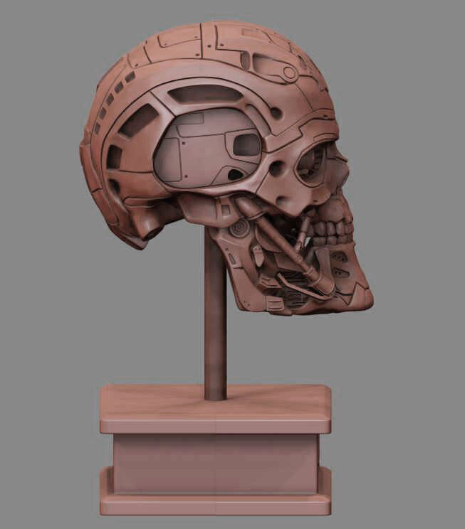 T-600 Skull Terminator Salvation Replica 3D print model_23
