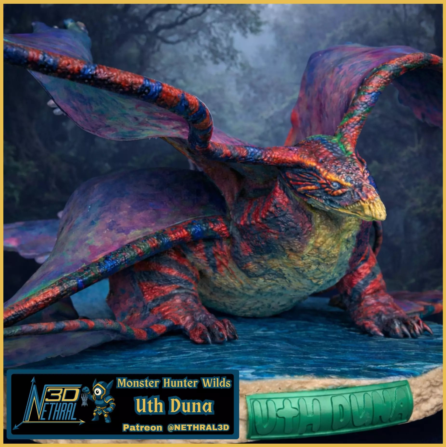Monster Hunter Wilds Uth Duna 3D print model