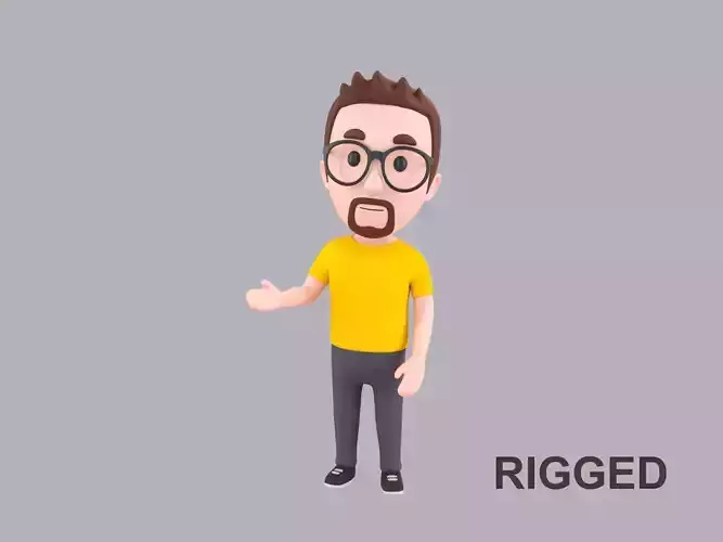  Cartoon Male Character Rigged 021