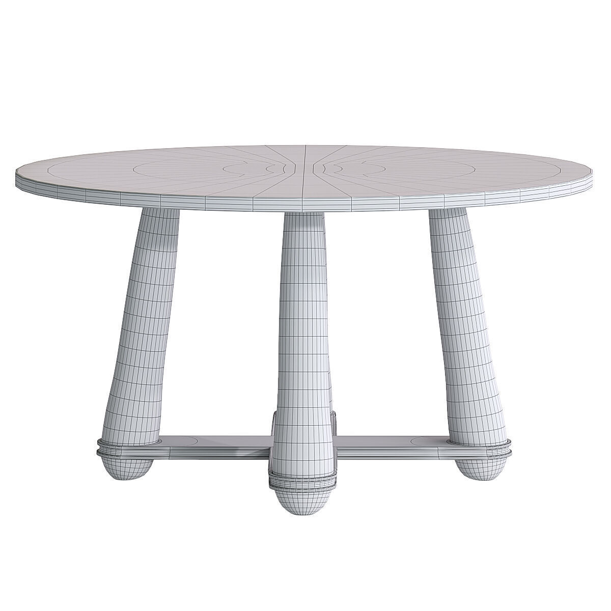 Dining Table 3D model_2