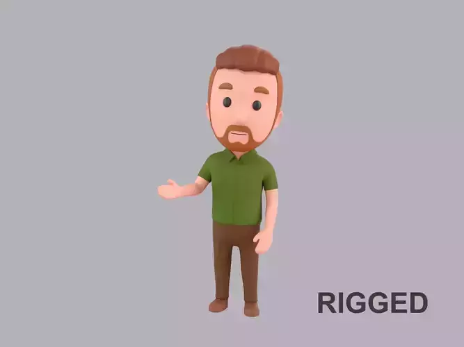  Cartoon Male Character Rigged 022