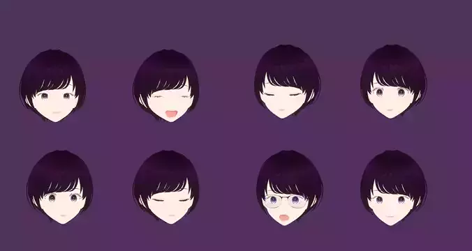  Anime Female - High-Quality 3D Model  