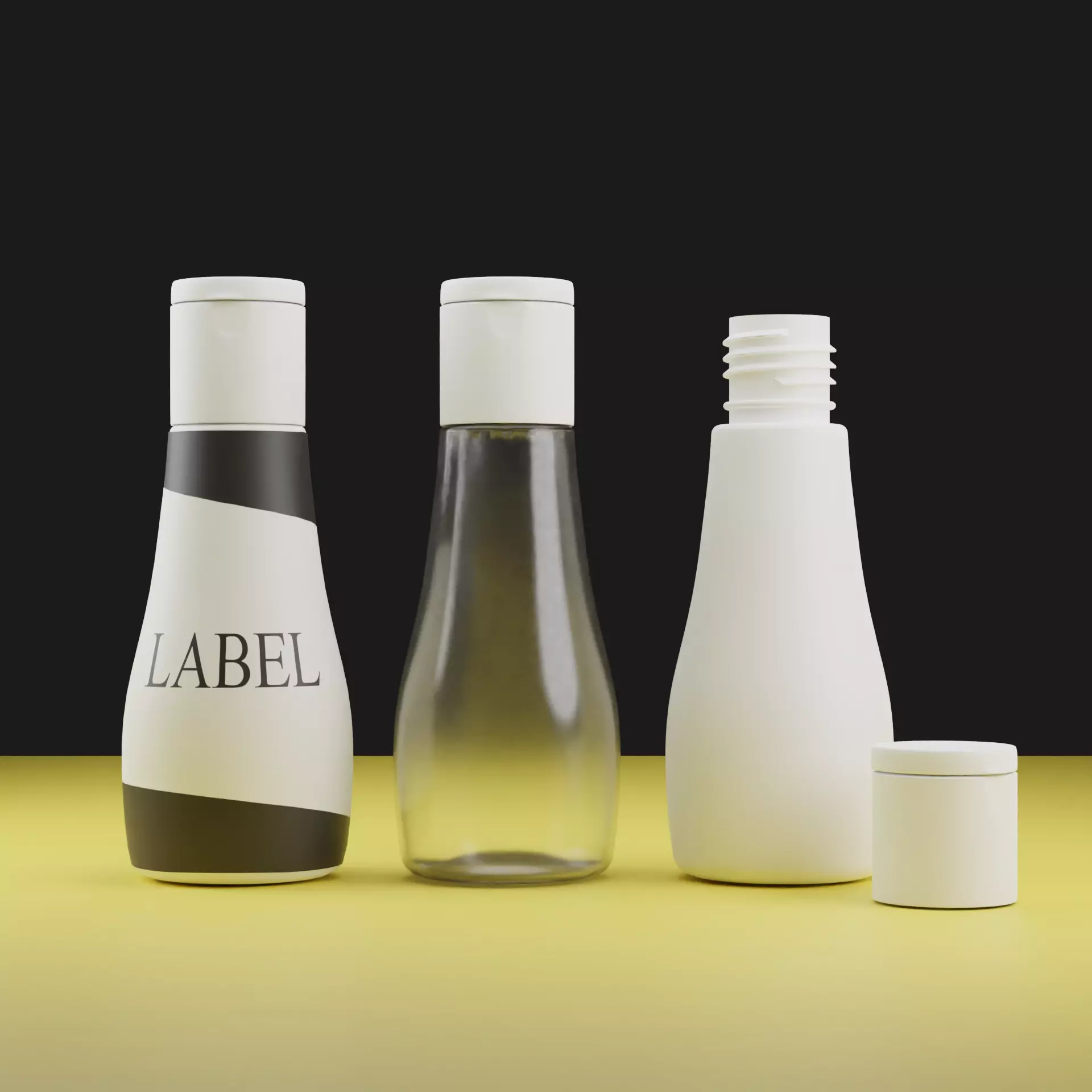 Pet Plastic bottle small Free 3D model