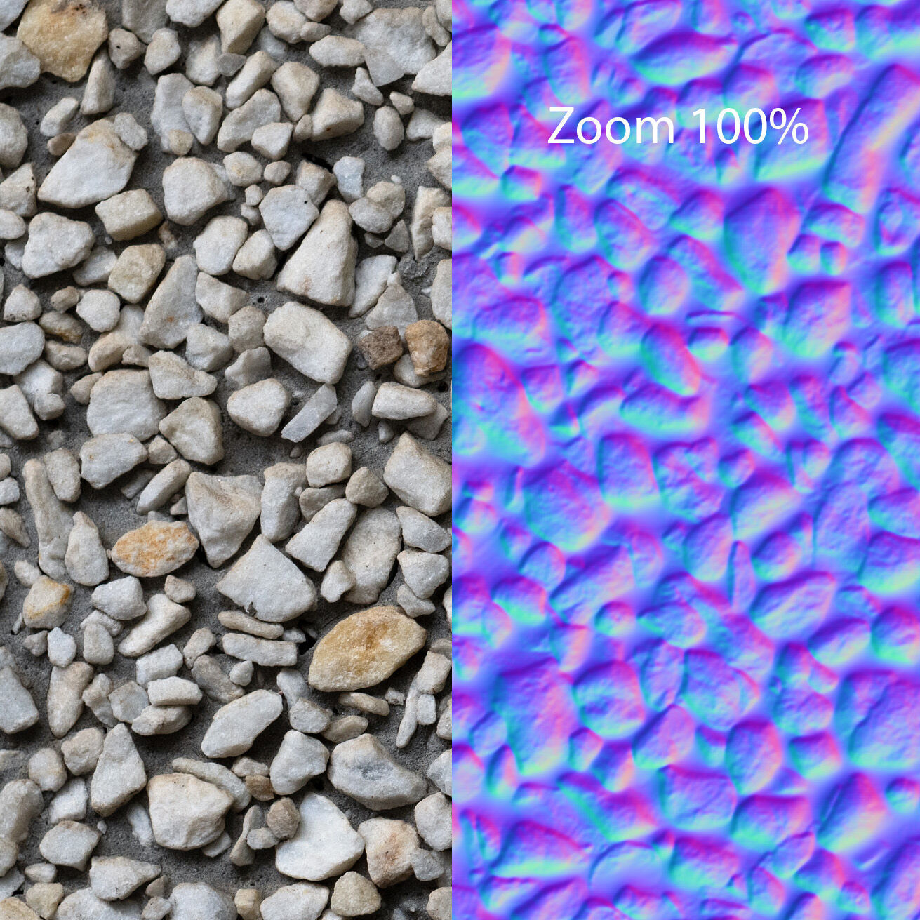 Seamless stone material on concrete Texture_1