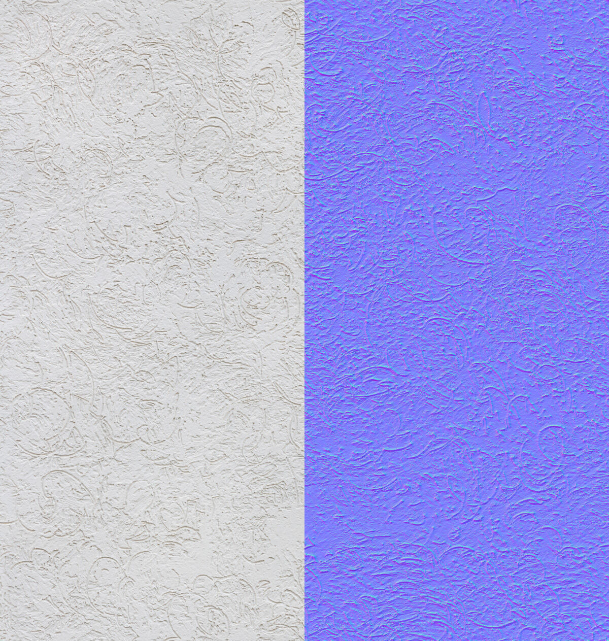 Seamless facade plaster material v4 - 8k Texture_1