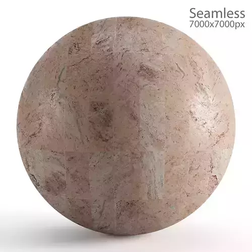 Seamless red marble masonry material - 7k Texture