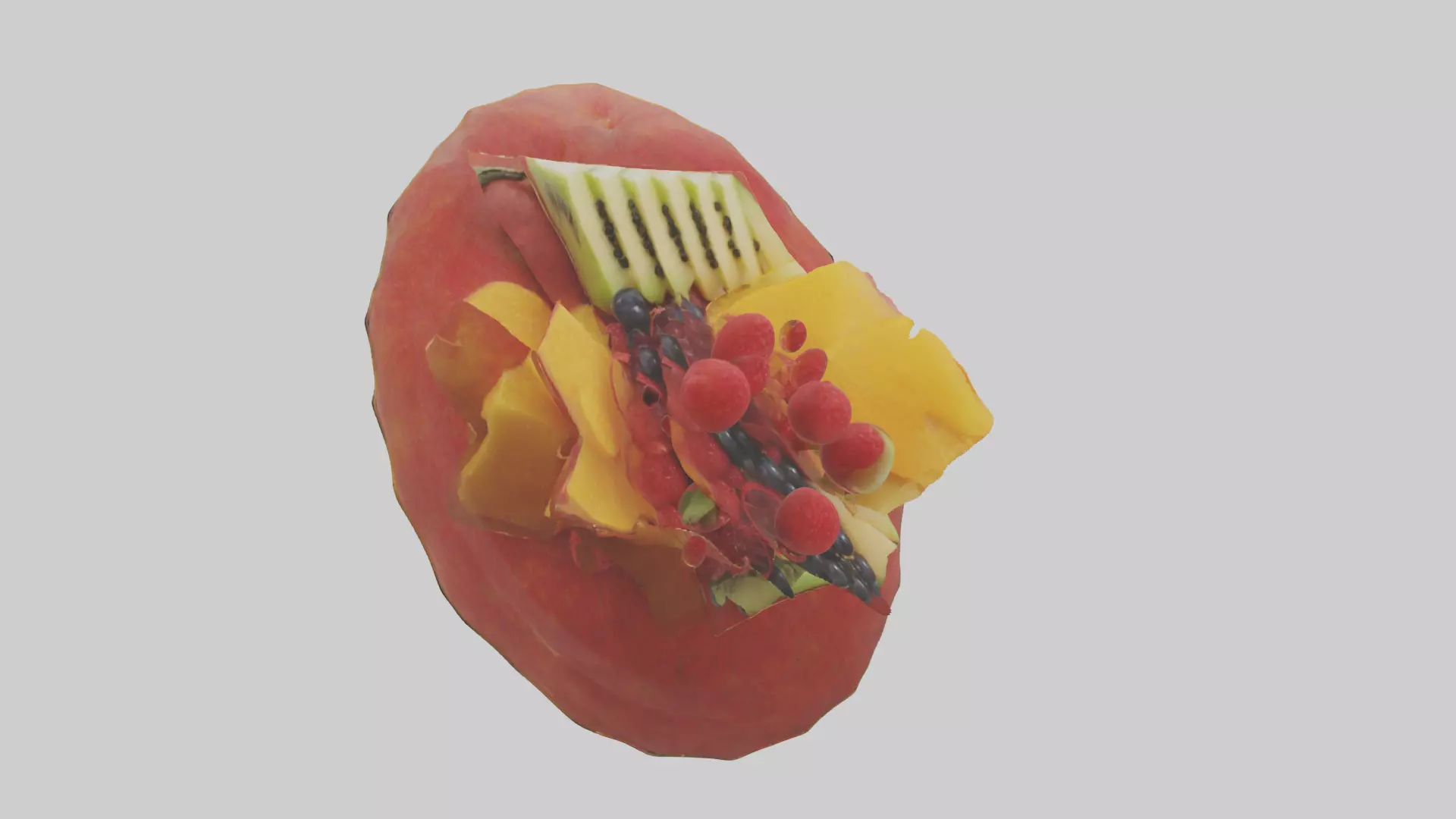 Fruit Garnish model Low-poly 3D model_0