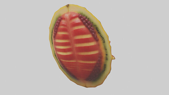 Fruit Garnish model Low-poly 3D model 5