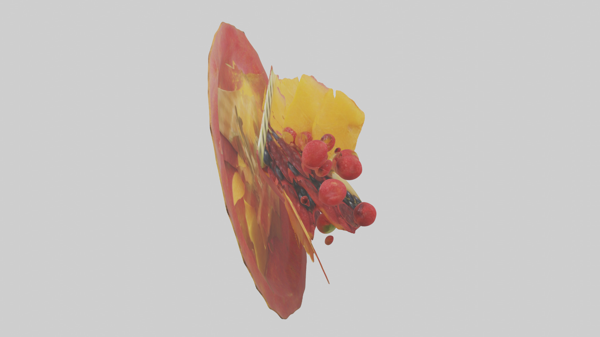 Fruit Garnish model Low-poly 3D model_18