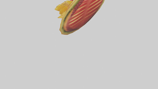 Fruit Garnish model Low-poly 3D model 6