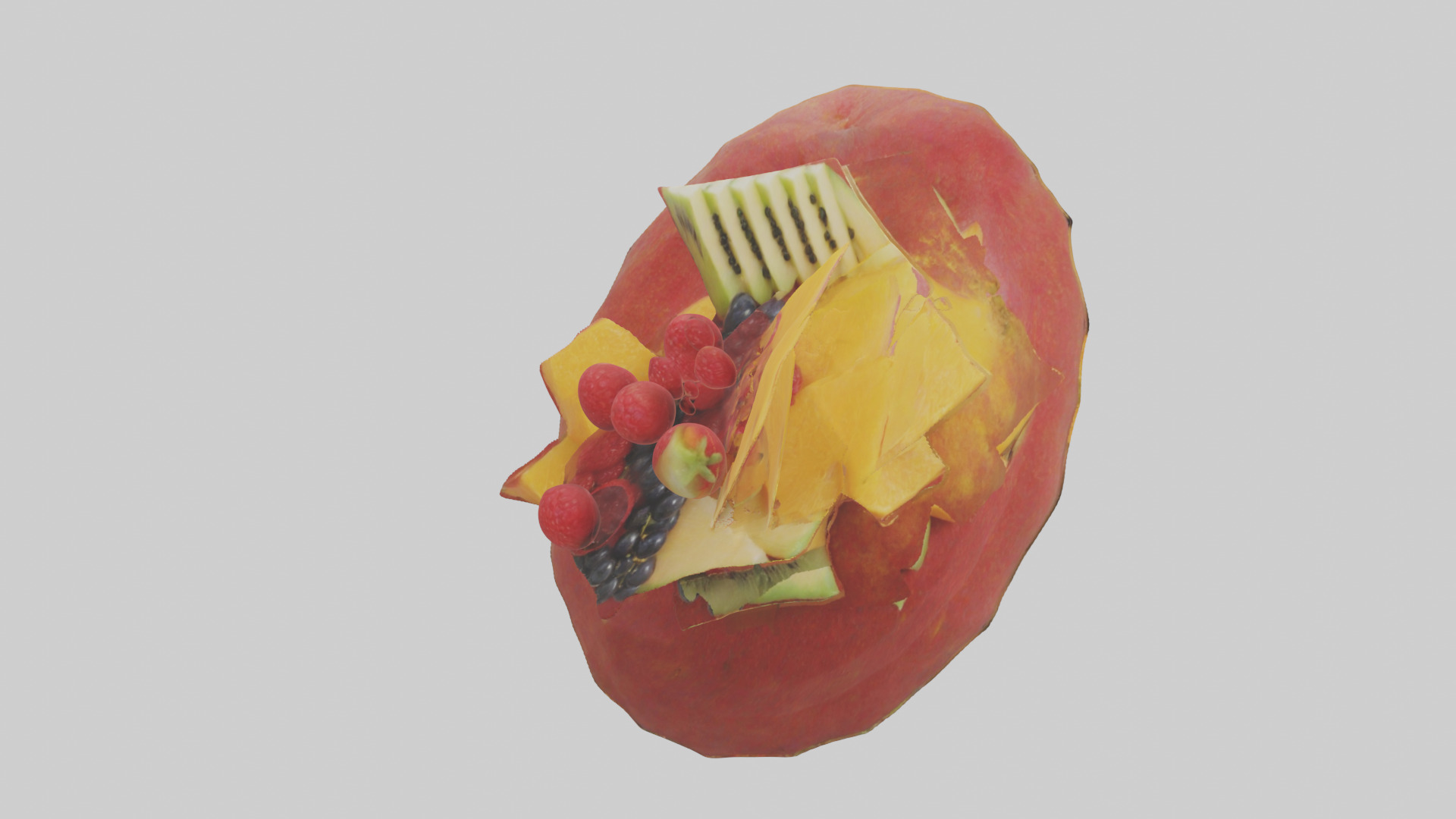 Fruit Garnish model Low-poly 3D model_10