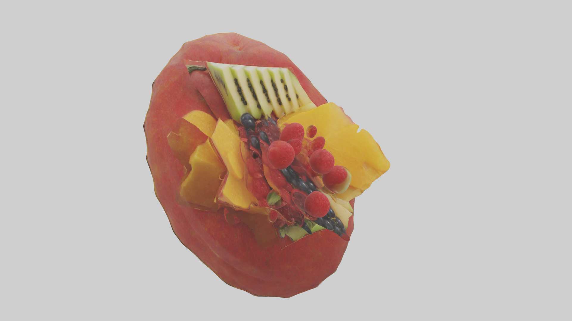 Fruit Garnish model Low-poly 3D model_11